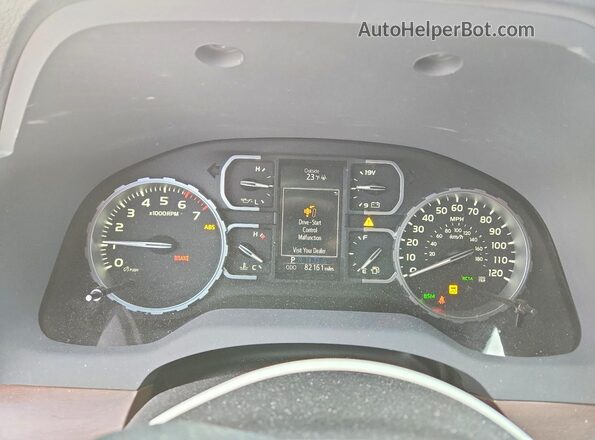 5TFBY5F10KX799044 2019 TOYOTA TUNDRA Black Vista del cuadro de instrumentos