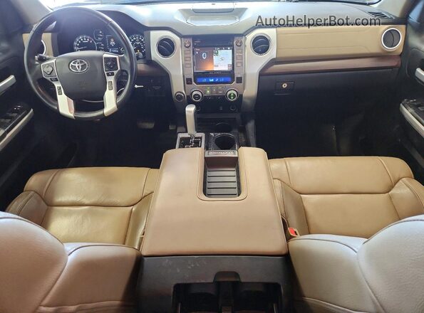 5TFBY5F11KX784360 2019 TOYOTA TUNDRA Brown Widok deski rozdzielczej