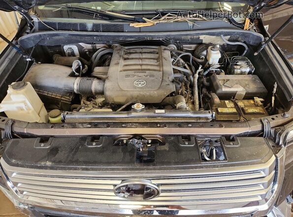 5TFBY5F11KX784360 2019 TOYOTA TUNDRA Brown Widok wnętrza z tyłu