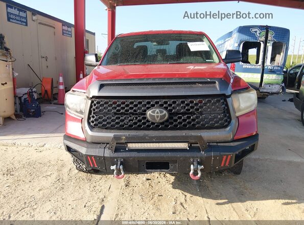 5TFCW5F16JX022716 2018 TOYOTA TUNDRA Красный Вид щитка приборов