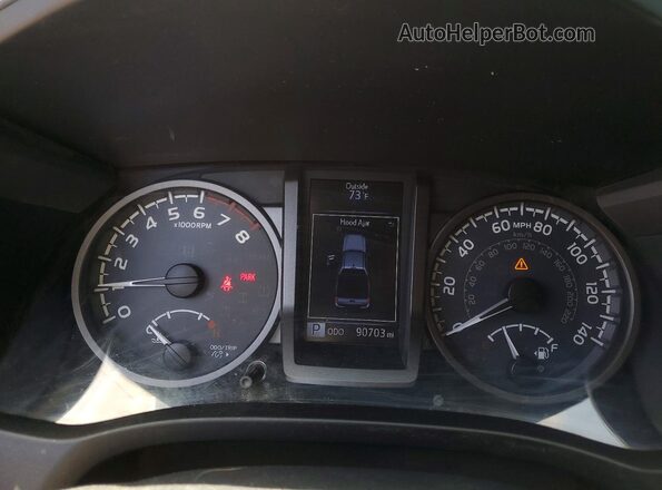 5TFCZ5AN0KX211154 2019 TOYOTA TACOMA Black ხელსაწყოთა პანელის ხედი