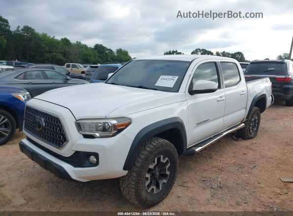 5TFCZ5AN3KX185990 2019 TOYOTA TACOMA Белый Передняя левая четверть