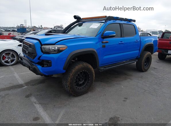 5TFCZ5AN5KX182976 2019 TOYOTA TACOMA Blue Front left