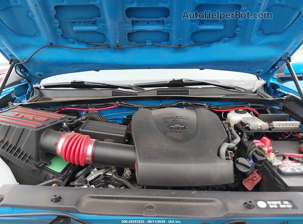 5TFCZ5AN5KX182976 2019 TOYOTA TACOMA Blue Rear view