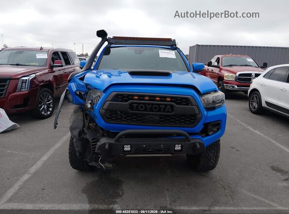 5TFCZ5AN5KX182976 2019 TOYOTA TACOMA Blue Instrument cluster view