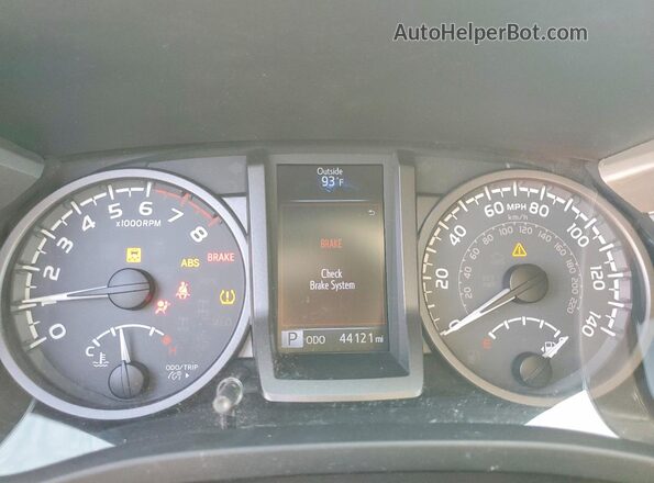 5TFCZ5AN6KX194117 2019 TOYOTA TACOMA Gray ხელსაწყოთა პანელის ხედი