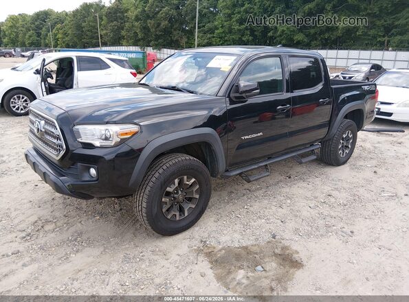 5TFCZ5AN8HX089040 2017 TOYOTA TACOMA Black წინა მარცხენა ხედი სამი მეოთხედიდან