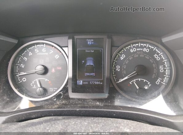 5TFCZ5AN8HX089040 2017 TOYOTA TACOMA Black უკანა სავარძლების ხედი