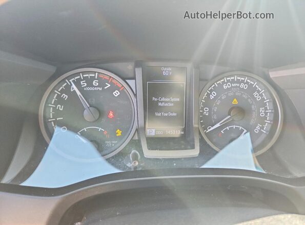 5TFCZ5ANXMX246741 2021 TOYOTA TACOMA Белый Вид щитка приборов
