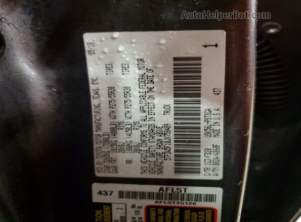 5TFDW5F10JX758409 2018 TOYOTA TUNDRA Gray Engine compartment view