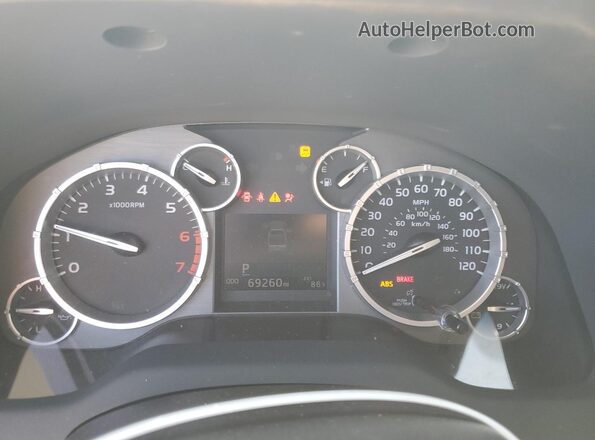 5TFDW5F14GX547173 2016 TOYOTA TUNDRA Gray Vista del cuadro de instrumentos
