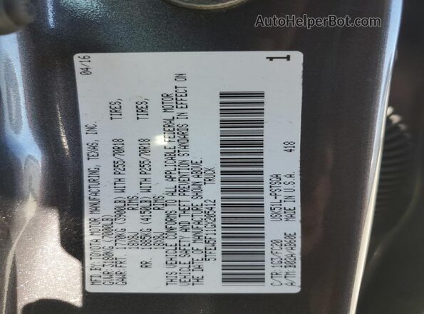 5TFDW5F14GX547173 2016 TOYOTA TUNDRA Gray Vista del compartimento del motor