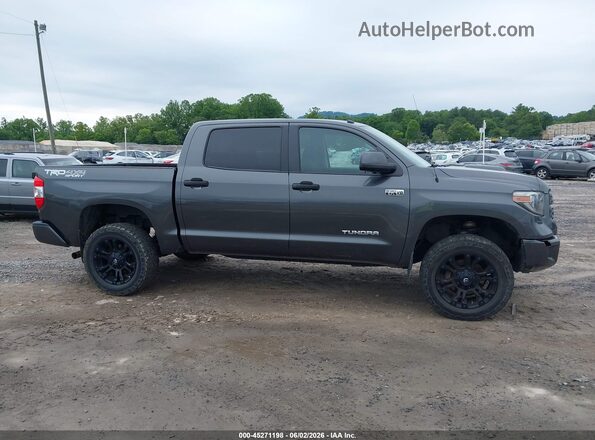 5TFDW5F16JX758866 2018 TOYOTA TUNDRA Серый Вид задней части салона