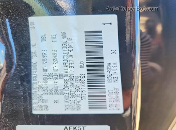 5TFDY5F11KX807628 2019 TOYOTA TUNDRA Black Vista del compartimento del motor
