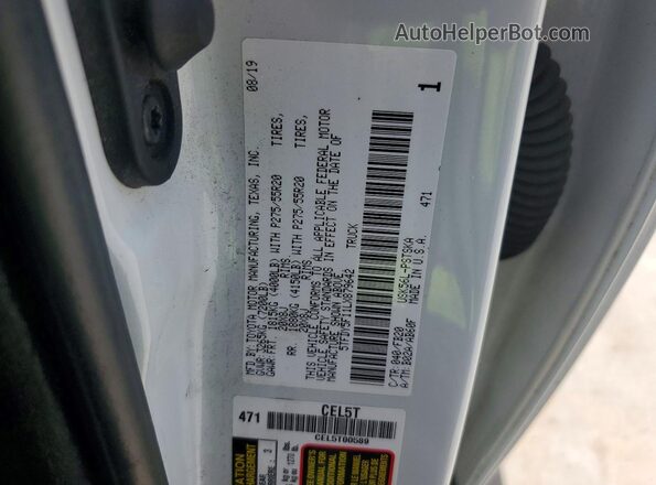 5TFDY5F11LX879642 2020 TOYOTA TUNDRA Белый Вид подкапотного пространства