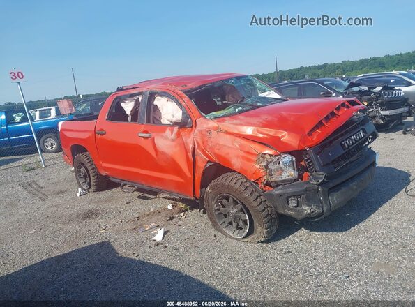 5TFDY5F13HX611215 2017 TOYOTA TUNDRA Orange Vista interior trasera