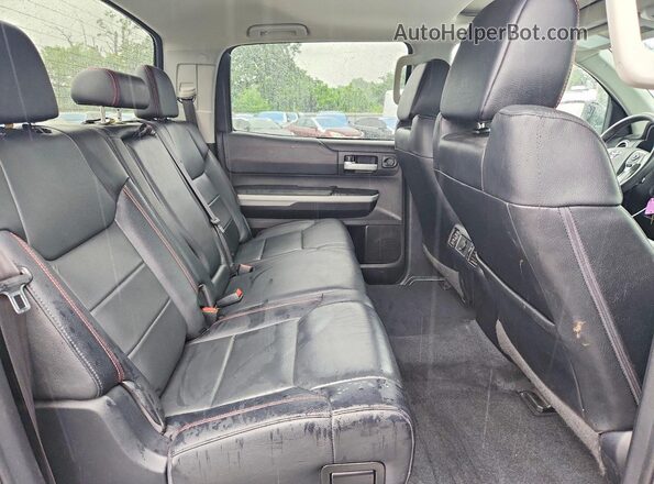 5TFDY5F13KX852084 2019 TOYOTA TUNDRA Black Rear seats view