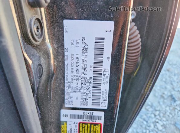 5TFDY5F15JX694586 2018 TOYOTA TUNDRA Black Widok naklejki z numerem VIN