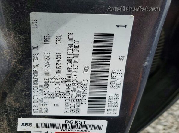 5TFDY5F19HX610313 2017 TOYOTA TUNDRA Gray Engine compartment view