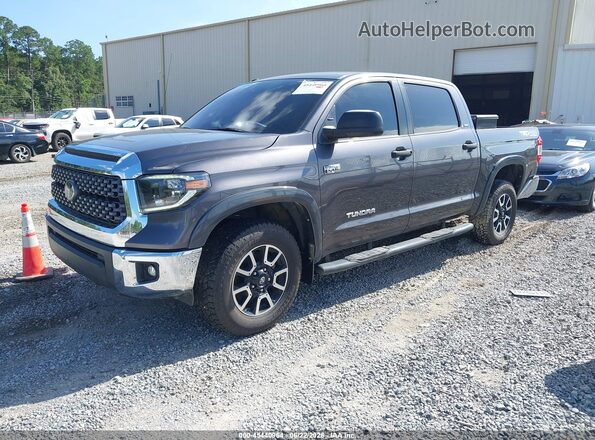 5TFDY5F1XKX796547 2019 TOYOTA TUNDRA Gray წინა მარცხენა ხედი სამი მეოთხედიდან