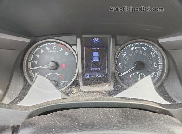 5TFDZ5BN5GX004432 2016 TOYOTA TACOMA Black ხელსაწყოთა პანელის ხედი