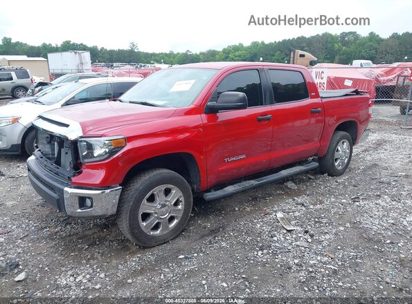 5TFEM5F13KX137323 2019 TOYOTA TUNDRA Red Передня ліва чверть