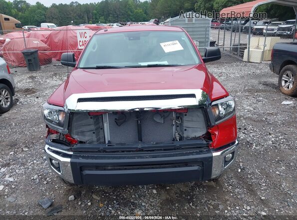 5TFEM5F13KX137323 2019 TOYOTA TUNDRA Red Вид задньої частини салону