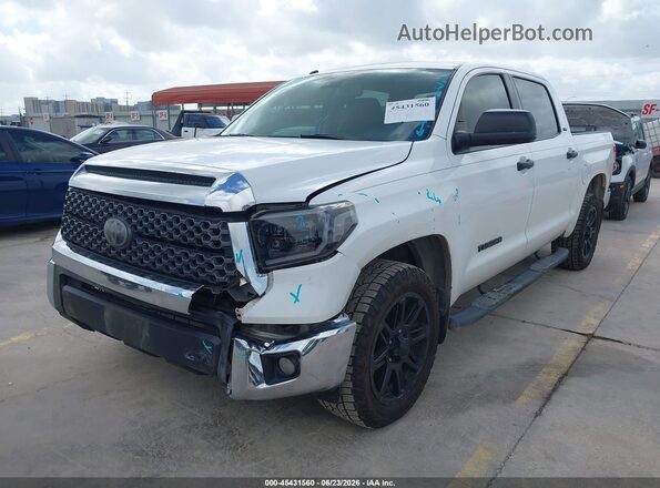 5TFEM5F14KX144605 2019 TOYOTA TUNDRA Белый Передняя левая четверть