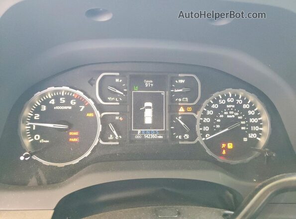 5TFEM5F17KX136482 2019 TOYOTA TUNDRA Gray Widok zestawu wskaźników
