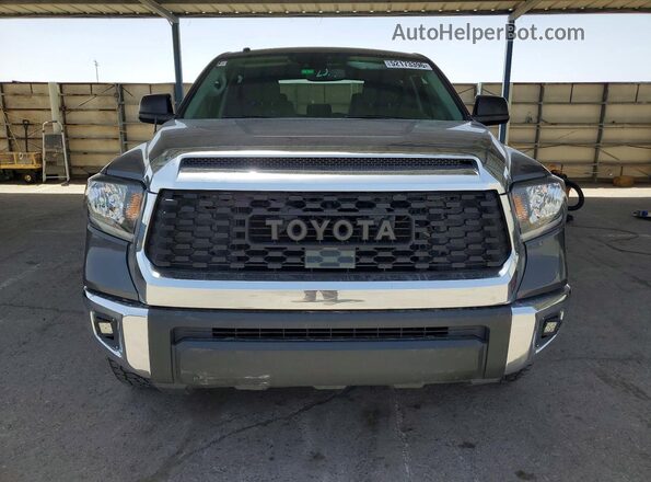 5TFEM5F17KX136482 2019 TOYOTA TUNDRA Gray Widok z przodu