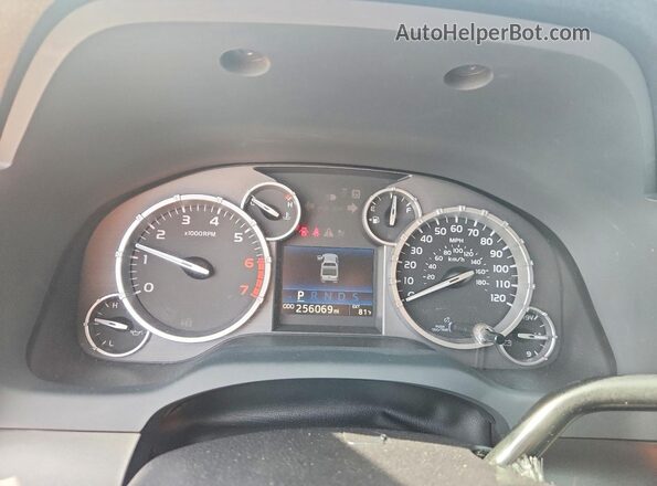 5TFEM5F1XGX102057 2016 TOYOTA TUNDRA Black ხელსაწყოთა პანელის ხედი