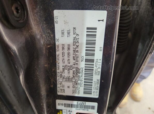 5TFEY5F17MX284641 2021 TOYOTA TUNDRA Gray 