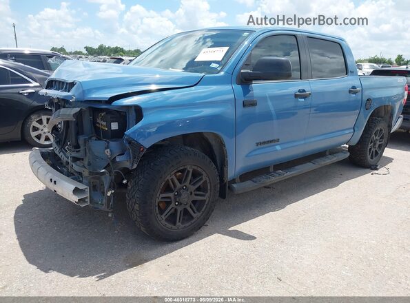 5TFEY5F18LX259536 2020 TOYOTA TUNDRA Blue Առջևի ձախ երեք քառորդ տեսարան