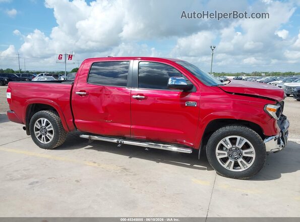 5TFGY5F14MX279440 2021 TOYOTA TUNDRA Red Vista interior trasera