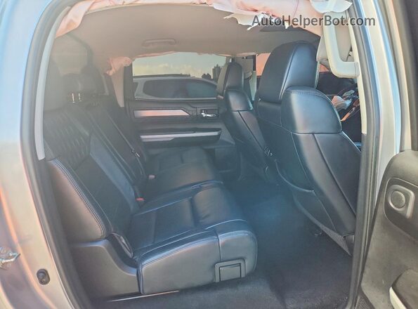 5TFGY5F18KX250603 2019 TOYOTA TUNDRA Silver Vista interior trasera