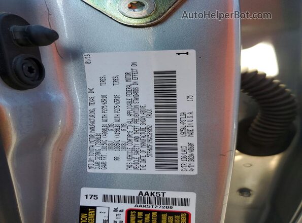 5TFHW5F19GX529852 2016 TOYOTA TUNDRA Silver Widok komory silnika