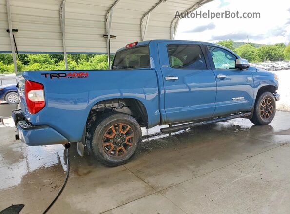 5TFHW5F19JX714894 2018 TOYOTA TUNDRA Blue Задня права чверть