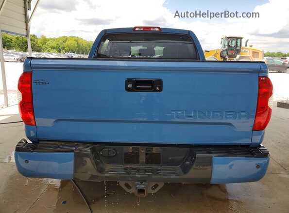 5TFHW5F19JX714894 2018 TOYOTA TUNDRA Blue Вид ззаду