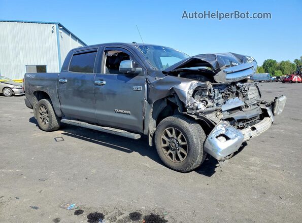 5TFHY5F12HX655109 2017 TOYOTA TUNDRA Серый Передняя правая четверть