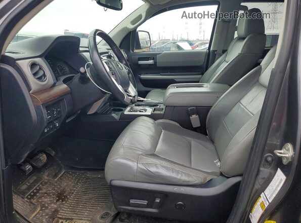 5TFHY5F15LX930447 2020 TOYOTA TUNDRA Gray Front interior view