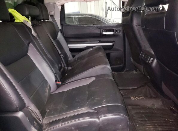 5TFHY5F19JX742298 2018 TOYOTA TUNDRA Black Вид задніх сидінь