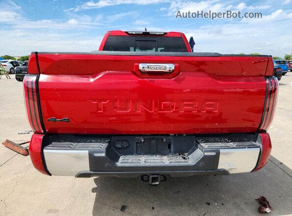 5TFJA5DA9PX087688 2023 TOYOTA TUNDRA Red Вид ззаду