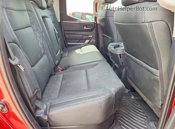 5TFJA5DA9PX087688 2023 TOYOTA TUNDRA Red Вид задніх сидінь