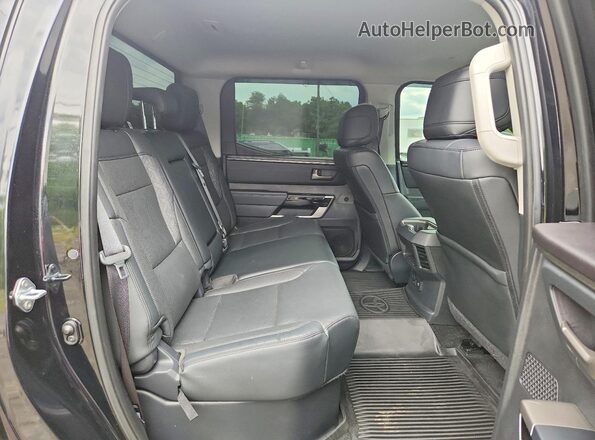 5TFJA5DB2PX081322 2023 TOYOTA TUNDRA Black Rear seats view