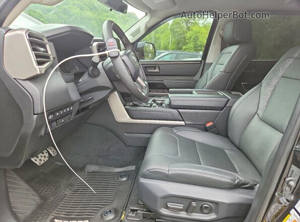 5TFJA5DB2PX081322 2023 TOYOTA TUNDRA Black Front interior view
