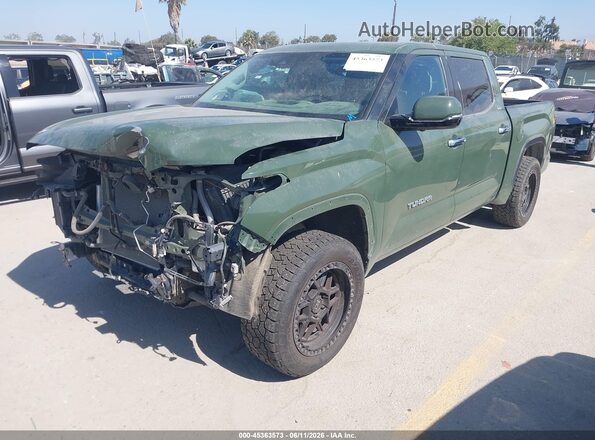 5TFJA5DB7NX014955 2022 TOYOTA TUNDRA Green Front left