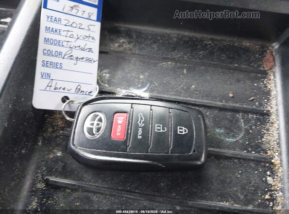 5TFJA5DB7SX290581 2025 TOYOTA TUNDRA White Dashboard view