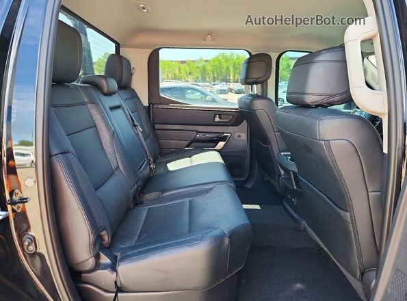 5TFJA5DBXRX138577 2024 TOYOTA TUNDRA Black Rear seats view