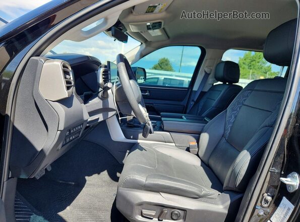 5TFJA5DBXRX138577 2024 TOYOTA TUNDRA Black Front interior view