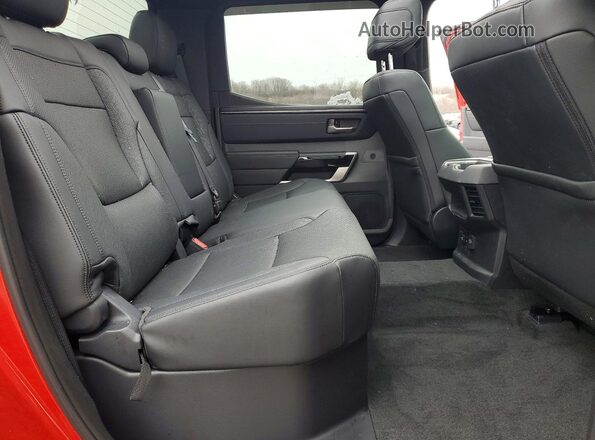 5TFJA5EC6SX037856 2025 TOYOTA TUNDRA Red Rear seats view